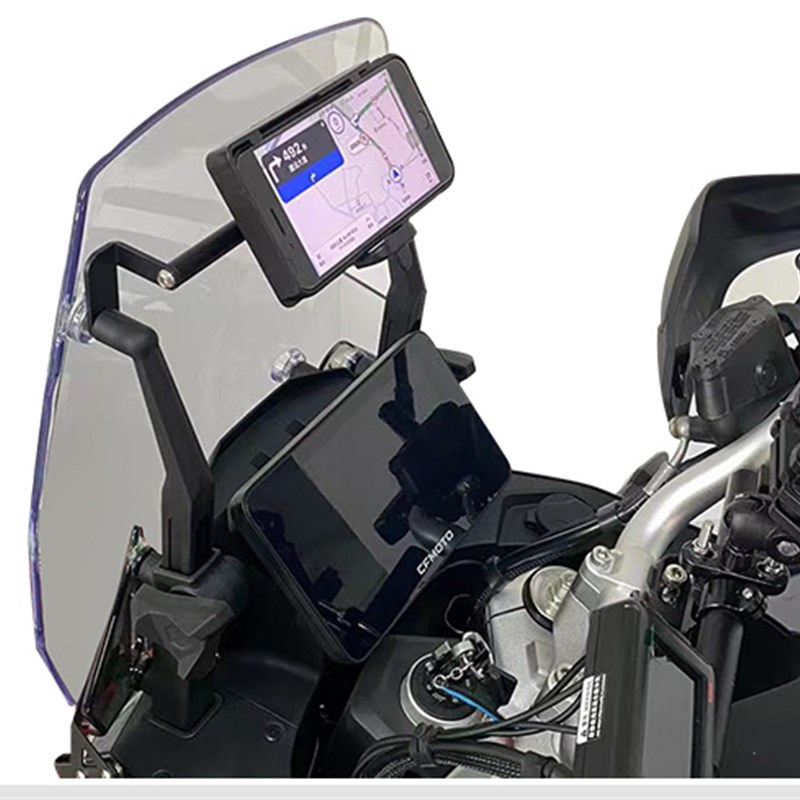 适用春风800MT改装扩展支架拓展杆加粗手机支架风挡横杆导航支架