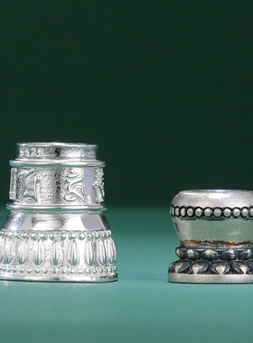 925纯银嘎乌盒吊坠项链男六字真言佛塔噶乌盒挂件女可打开装经文