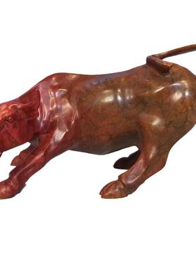 户外铜牛雕塑办公室桌面华尔街牛摆件铸铜开荒牛大型广场铜雕