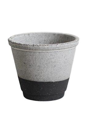 创意绿植客厅茶室摆件陶瓷花盆家用插花盆栽盆景绿植花卉粗陶盆