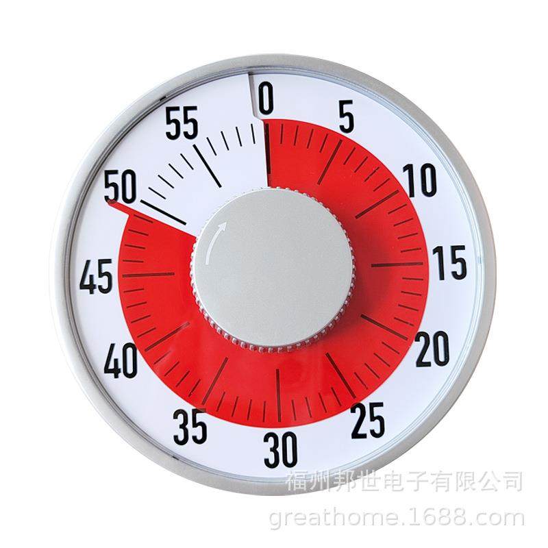 16cm可视化厨房计时器提醒器机械磁吸定时器时间管理定时器timer