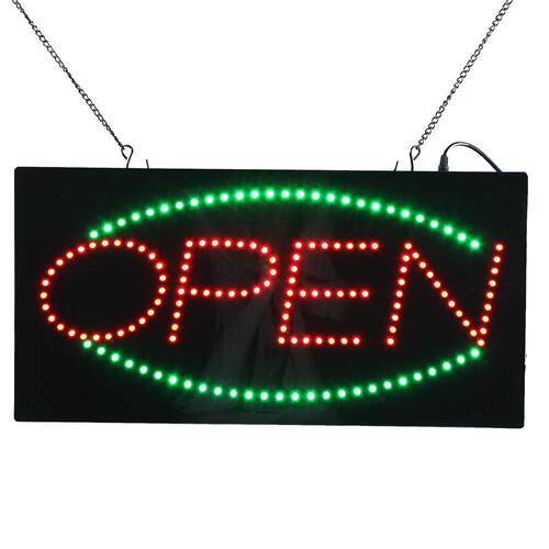 24*48CM美规开放式广告标识牌商店超市OPEN广告牌亚克力LED标识