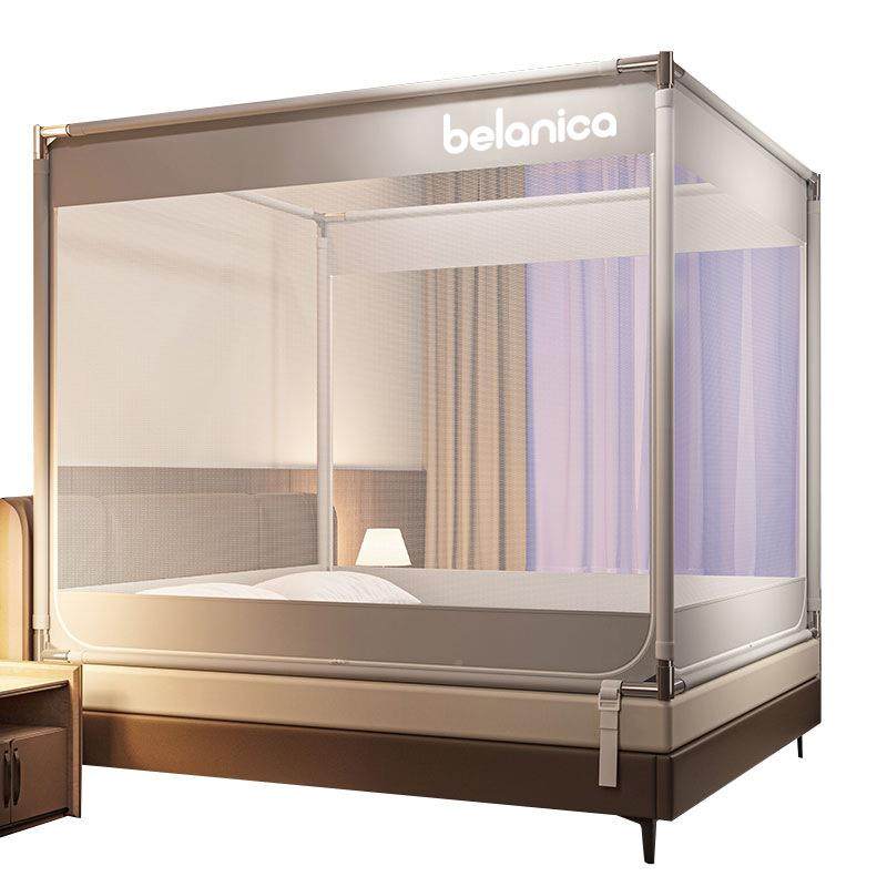 防纹摔蚊帐用卧室免装蒙MSCK-木古包儿家童婴儿防安掉床全包底帐