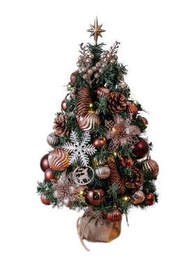 新品圣诞节带灯套餐桌面柜台45cm60cm发光圣诞树摆件装饰用品