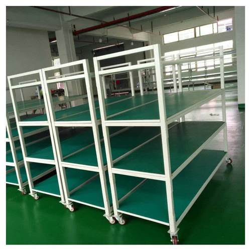 老化架防静电货架usb排插电源显示器老化架多层带轮周转车