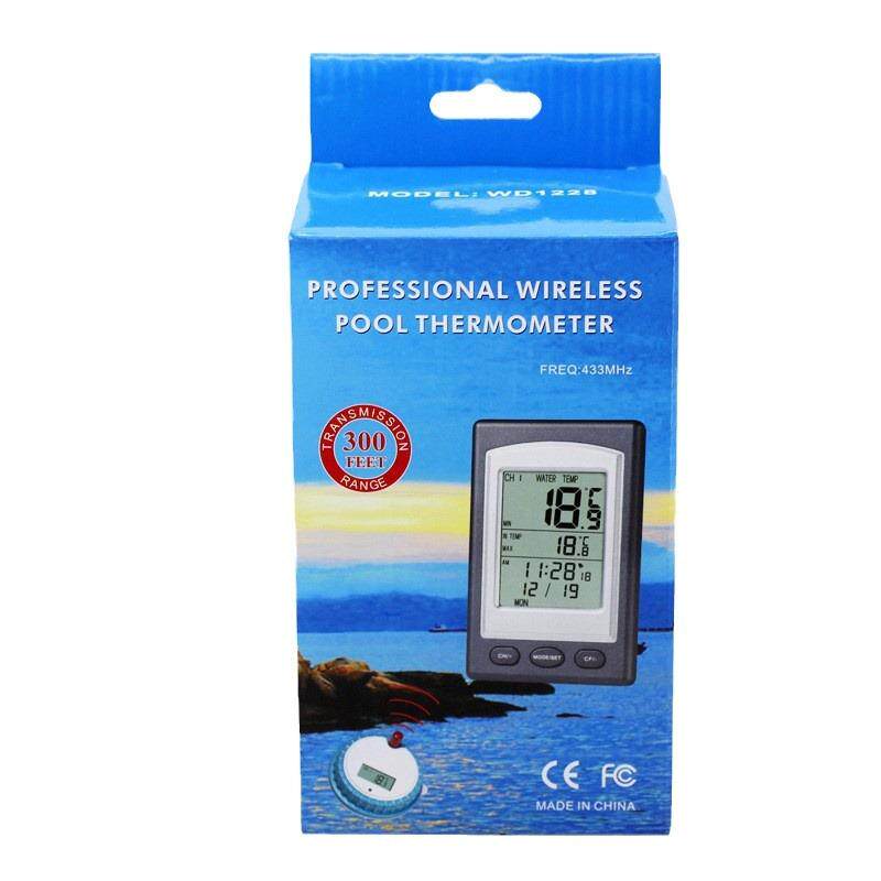 外贸无线浮标游泳池及水疗中心温度计远距离防水浴缸温度计5763