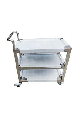 不锈钢手推餐车20104三层收纳酒店餐厅四轮移动餐车手推车