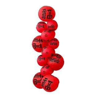 福字灯笼新款新年纸灯笼春节立柱灯笼摆件客厅房间落地灯笼装饰品