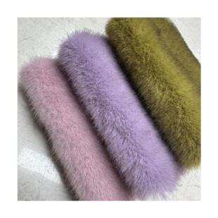 新品银兰貂染尖双色水貂绒狐狸毛印尖服装箱包鞋材毛绒面料