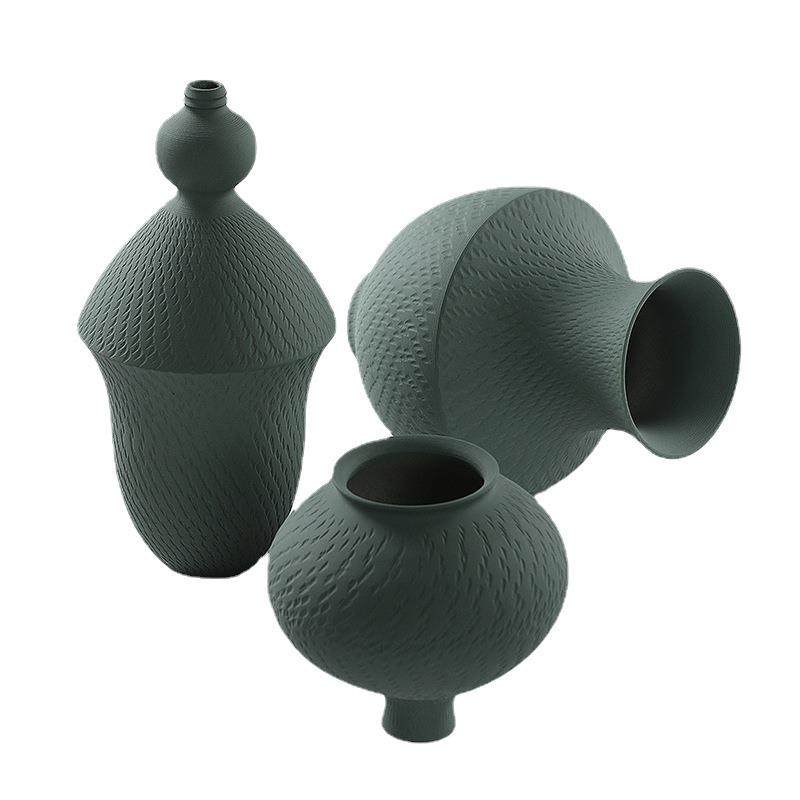 陶瓷花瓶现代简约北欧跳刀款12件套插花花器办公桌客厅家居装饰品,橡塑材料及制品,工业陶瓷,淘宝优惠券,粉丝福利购,淘宝优惠卷