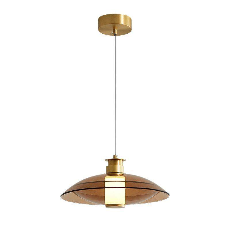 loft玻璃小吊灯北欧后现代设计师艺术样板房卧室床头简约彩色吊灯