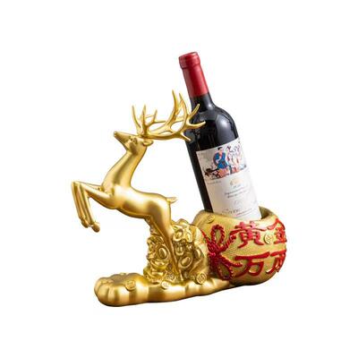 现鹿件红酒驾摆AXC客酒柜电视柜玄关书房厅家代居装饰品乔迁新居