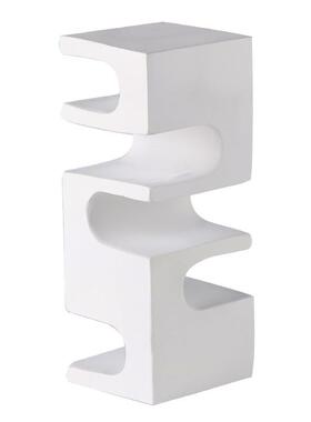 现极代简创意抽象槽艺几何凹摆件样板间客MYI厅书房术感摆设软装