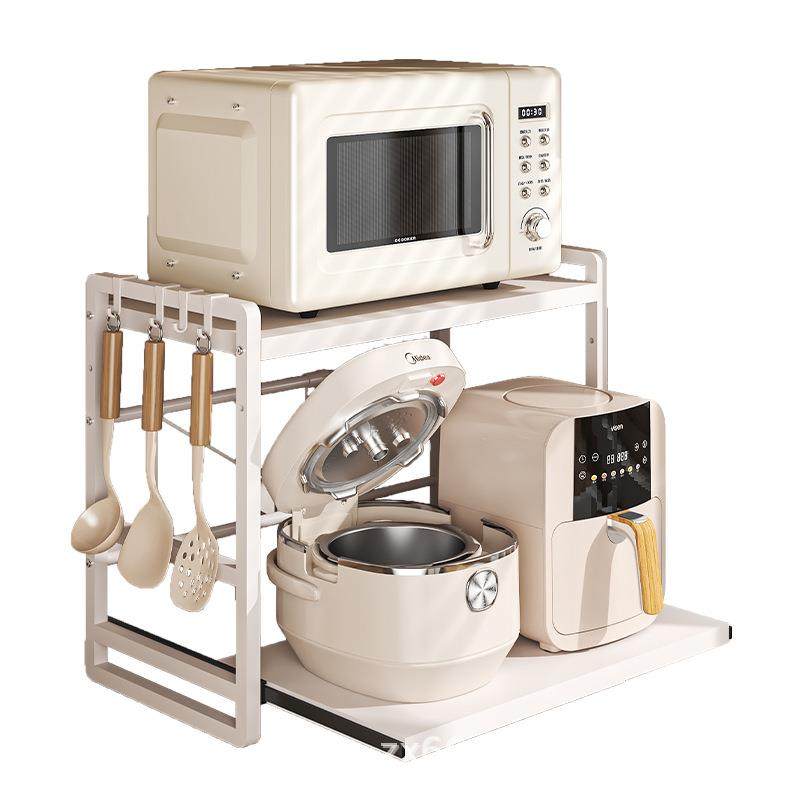 可伸缩微波置炉物空zx240511架厨房台面屉式电饭煲气炸锅架子多功,厨房/烹饪用具,抹布架/厨房清洁收纳架,淘宝优惠券,粉丝福利购,淘宝优惠卷