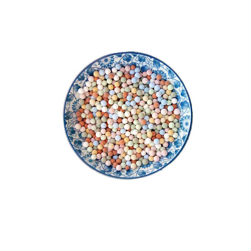 彩陶粒负离子陶色粒实心陶粒麦粒陶碳球垫底陶粒彩色饭石陶矿物