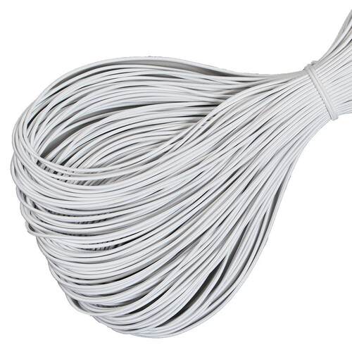 2.5mm--12mm黑色丙纶乳胶弹力绳橡筋皮筋绳松紧绳