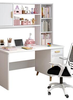 儿童约学生17534习桌家用书桌书架一组合学简写字桌体子卧室电脑