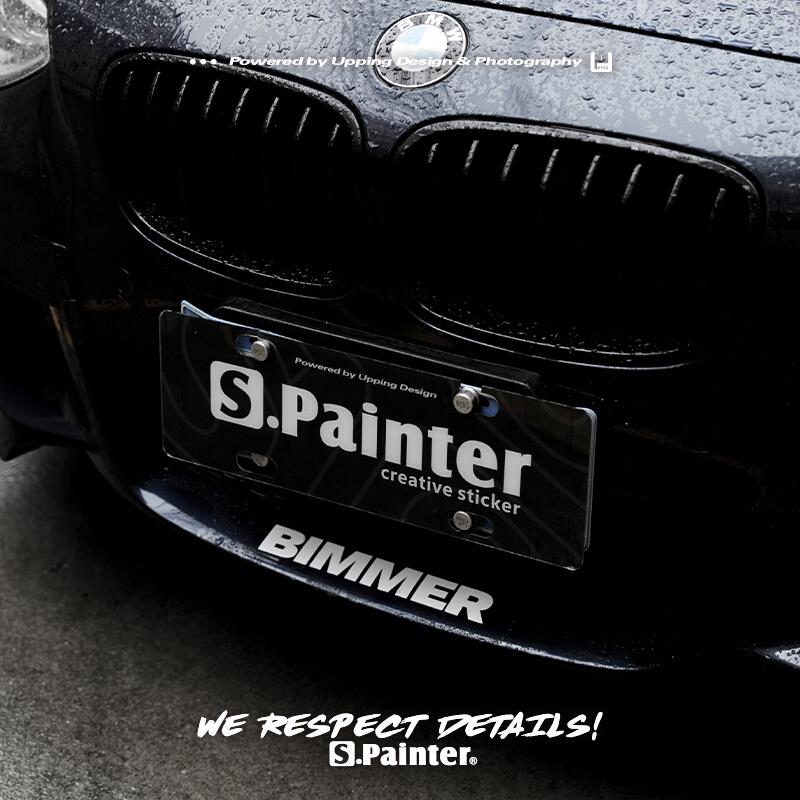 SP车贴适合BM车迷玩家BIMMER汽车贴纸前后挡风玻璃前铲装饰文字贴