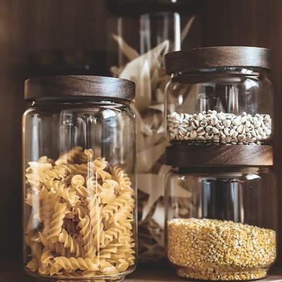 高硼硅食品级茶叶密封罐玻璃瓶子储物罐陈皮五谷杂粮咖啡豆收纳罐