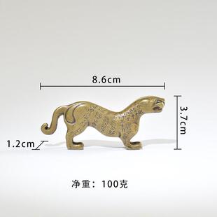 民俗古玩青铜器古代兵符信物杜虎符雅玩收藏品实心纯铜老包浆