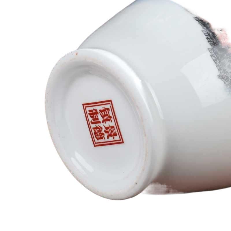 景德镇陶瓷器花瓶摆件客厅插花家居装饰品博古架酒柜电视柜青花瓷