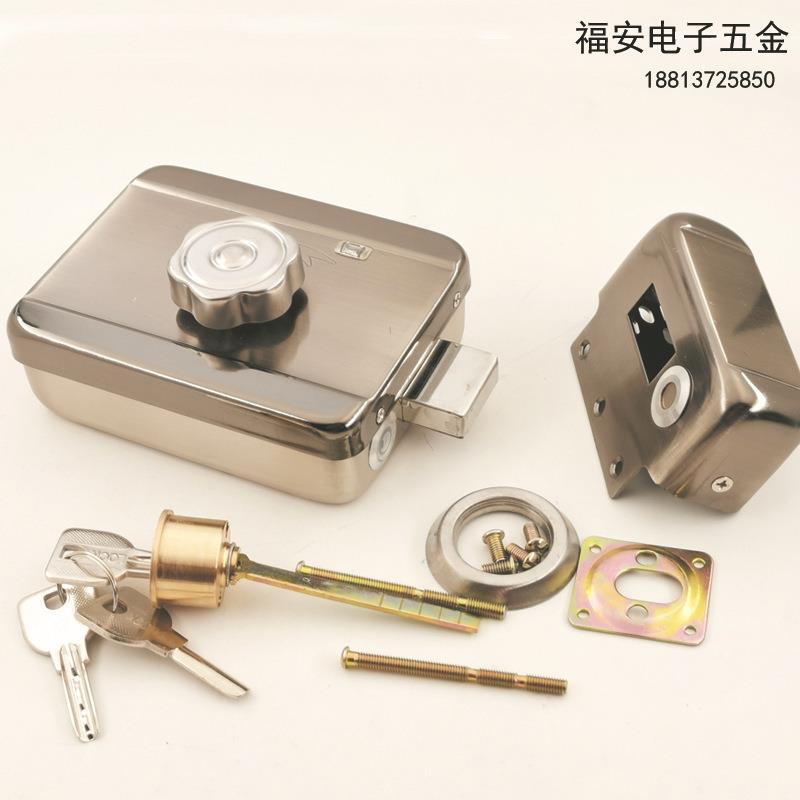 逃生型防火电机锁单头灵性锁断电开锁楼宇电子门禁刷卡锁