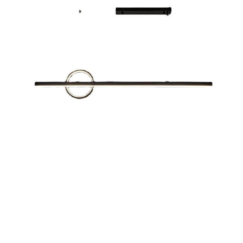 厅设计师餐长吊灯全铜几何氛围条台灯书房后现代极简吧办公室DT-0