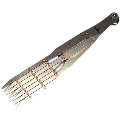 Nattools不锈钢等距尺4806手工皮革手表皮带制作工具快速等分