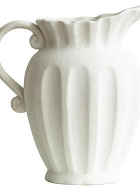 复古尤加利金钱叶枝小清新仿真绿植假花摆件插花装饰品花瓶