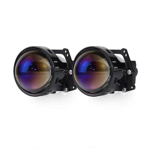 热卖PL4蓝色玻璃双光透镜激光透镜汽车大灯升级智能快启超亮聚