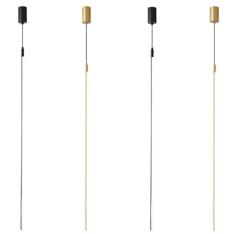 现代无主灯极简线条灯卧室纯铜竖款长条吊灯客厅背景墙沙发吊线灯,家装灯饰光源,智能吊灯,淘宝优惠券,粉丝福利购,淘宝优惠卷