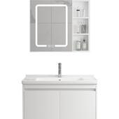 瓷小户型浴室柜卫245生间家洗盆陶一体洗手用盆柜组合洗漱脸台池