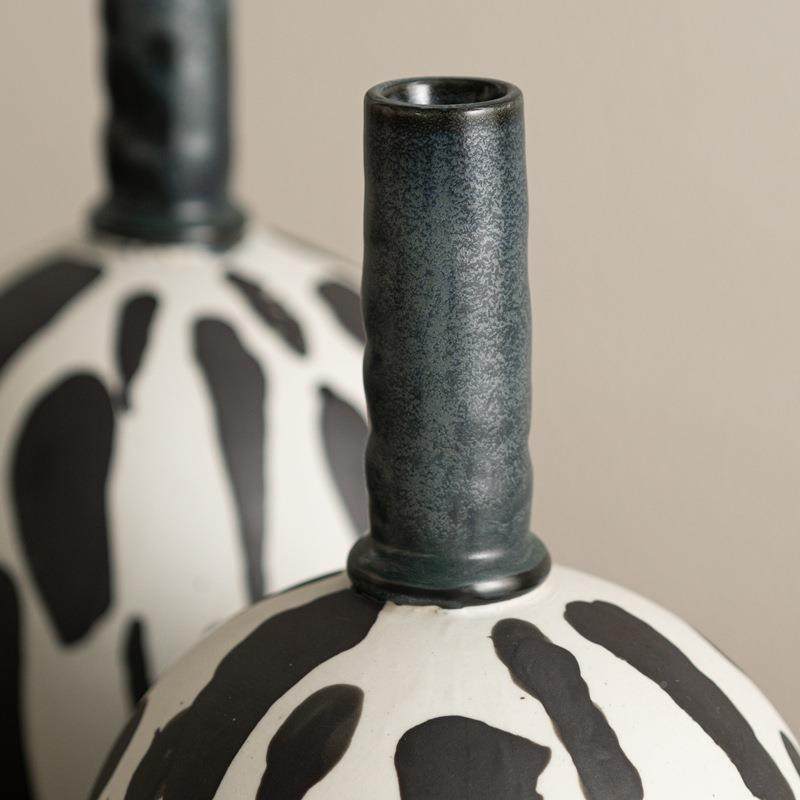 艺高级感墨绿色子泼墨复古陶CTB-2502瓷花瓶代新现中式餐桌寂风花,家居饰品,装饰摆件,淘宝优惠券,粉丝福利购,淘宝优惠卷