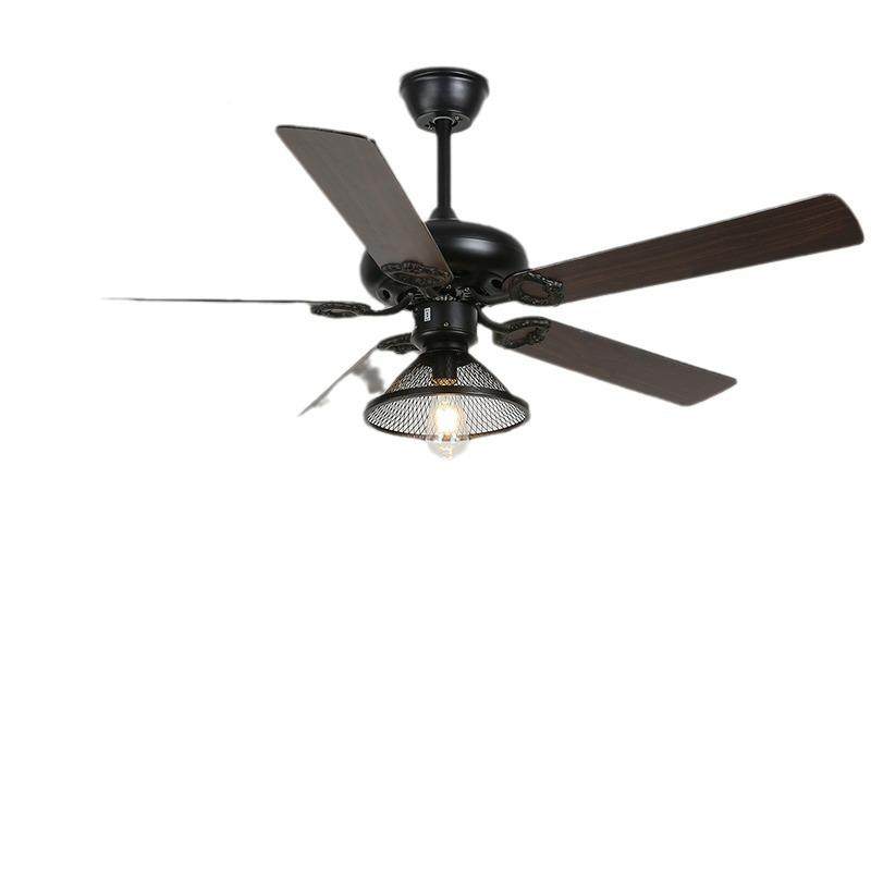 频美式客厅吊扇灯厅复古工业风餐创意卧室蕉叶变一体吊灯带风无品,家装灯饰光源,风扇灯,淘宝优惠券,粉丝福利购,淘宝优惠卷