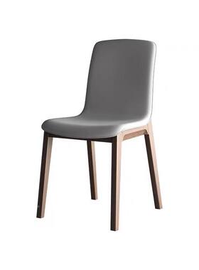 桌XLX088XL2实木板2椅北欧实木餐椅进口白蜡木靠背椅家用书椅现弯