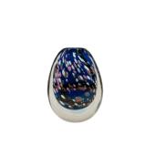 奢简约轻蓝色琉客璃彩色658手工花瓶样板间简约厅餐桌电柜软视装