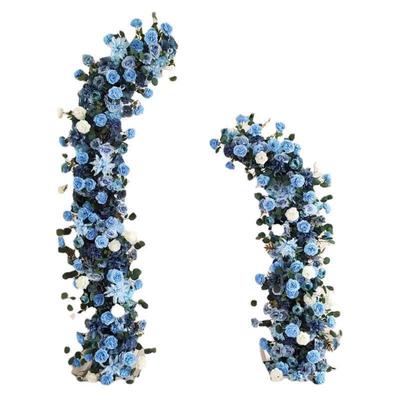 网红流景牛角仿真花艺婚礼背装饰假花牛脚门花教堂橱窗派对展拱厅