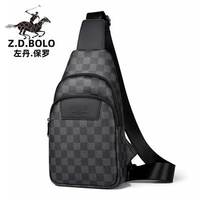 保罗新款男士多功能胸包