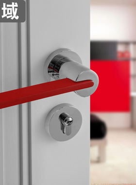 卧室门锁黑色拉丝分体式锌合金门锁静音加厚通用型室内执手房门锁