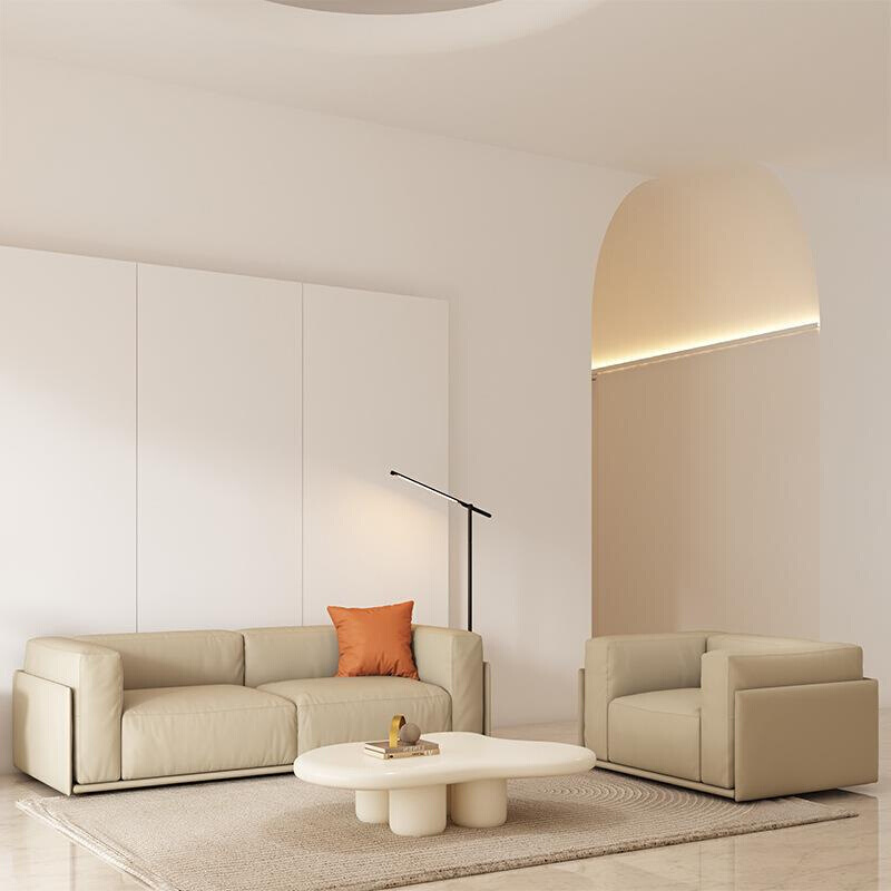 简约现代小户型意式轻奢极简北欧客厅双人三人科技布布艺方块沙发