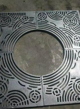 上新球墨铸铁树坑盖板 方形树池篦子 铸铁树篦子 绿化树围子定