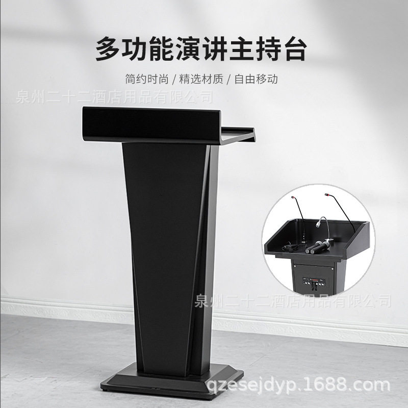 餐厅迎宾台售楼部接待台登记礼宾台酒店不锈钢咨客导购演讲台钢木