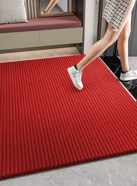 红色地垫入户门垫进门地毯脚垫 家用卫生间浴室加厚吸水防滑地毯