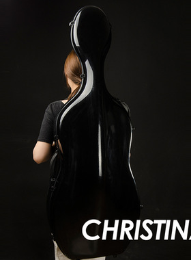 大提琴琴盒 超轻 带背带 纯黑色琴盒 4/4尺寸