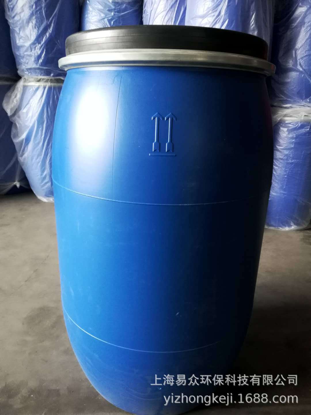 130L塑料桶开口桶化工桶水桶法兰抱箍桶厂家直销60L120L160L