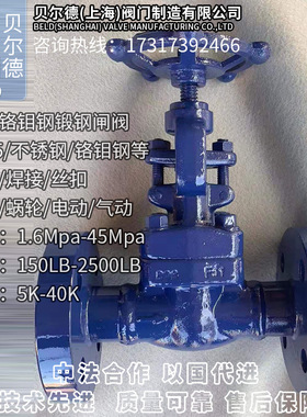 铬钼钢高压高温法兰闸阀/Z41Y/H-16/25C-250C/WC6F11/WC9F22/A182