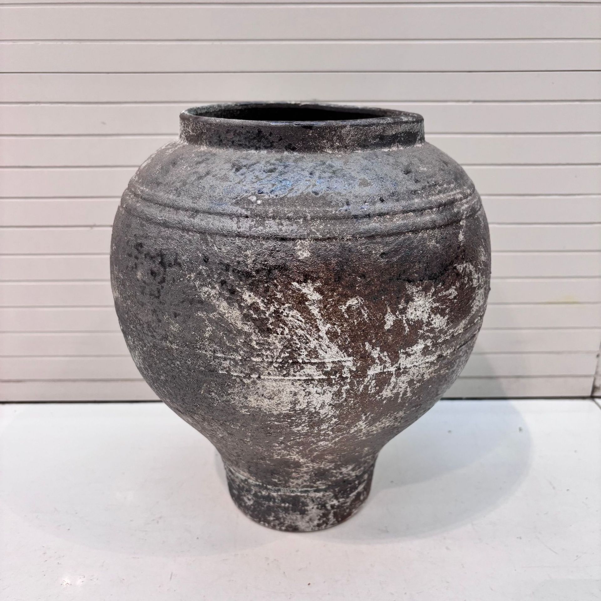 陶瓷花盆复古做旧大号落地盆假花花艺装饰客厅摆件酒店民宿种树盆