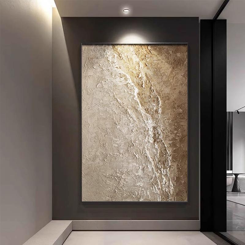 意式极简抽象挂画高级感玄关装饰画侘寂北欧客厅背景墙落地画壁画