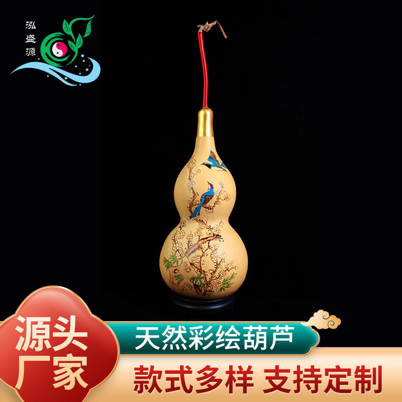 天然大葫芦纯手工烙画工艺品摆件直销春节礼品