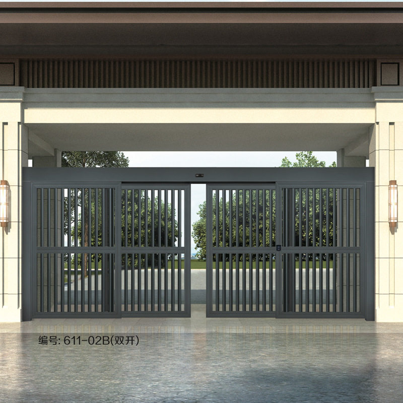 欧式别墅庭院门农村自建房大门花园入户防盗门简约现代铁艺栅栏门